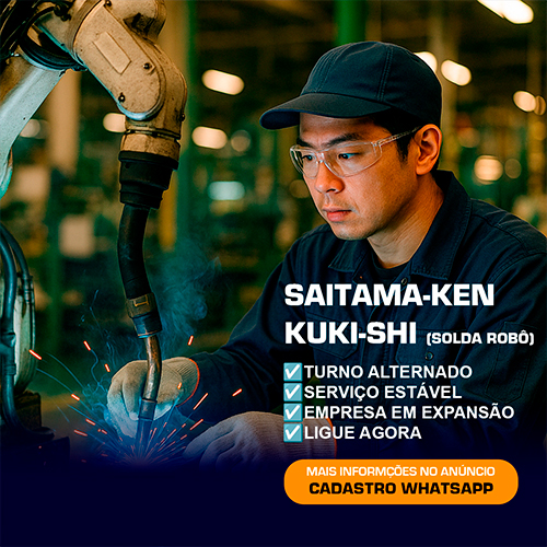 Saitama-ken Kuki-shi: Operador de maquina de solda. Horário alternado!