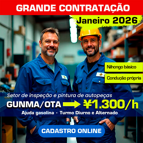Grande Contratação!! Gunma-Ken Ota-shi: Inspeção e pintura de autopeças.